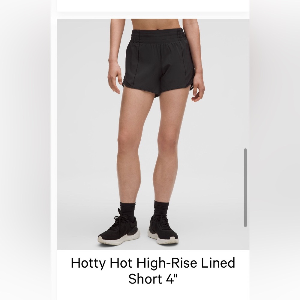 Lululemon Hotty Hot High-Rise Lined Short 4”